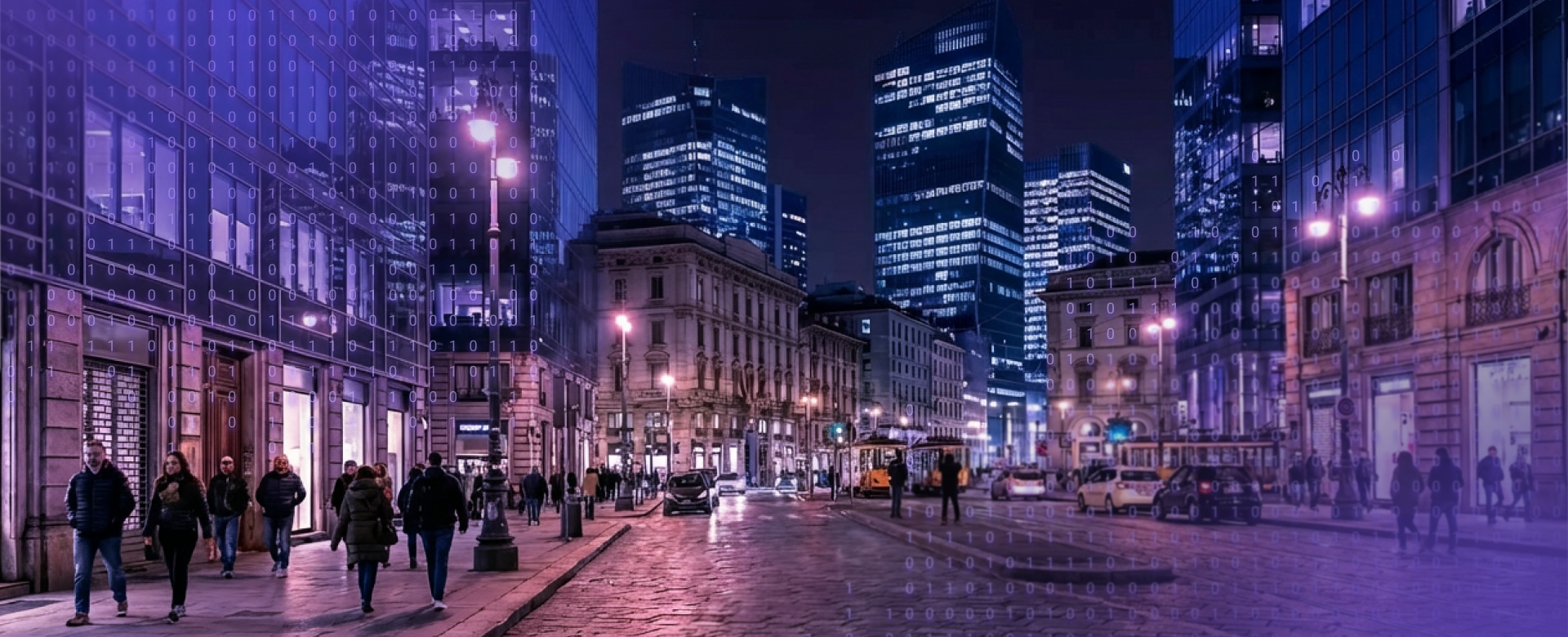 Infrastruktura miejska i oświetlenie nocą