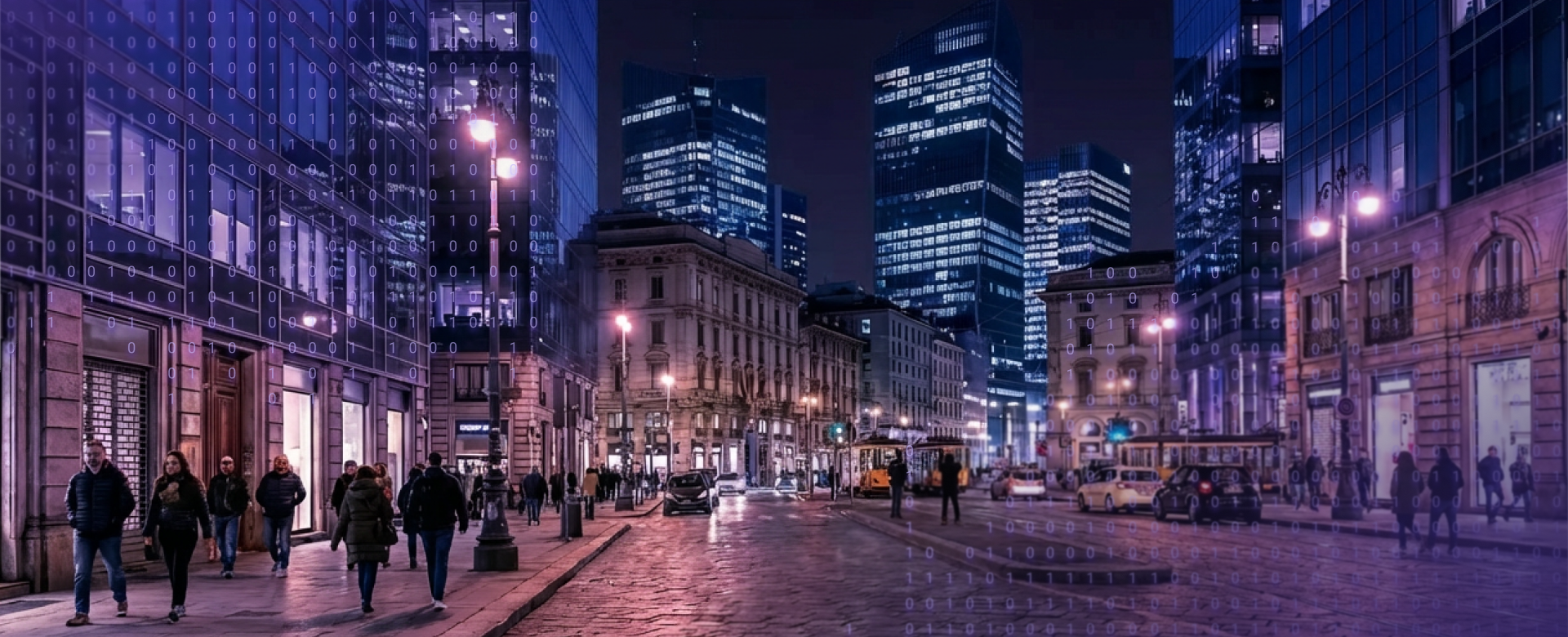 Infrastruktura miejska i oświetlenie nocą