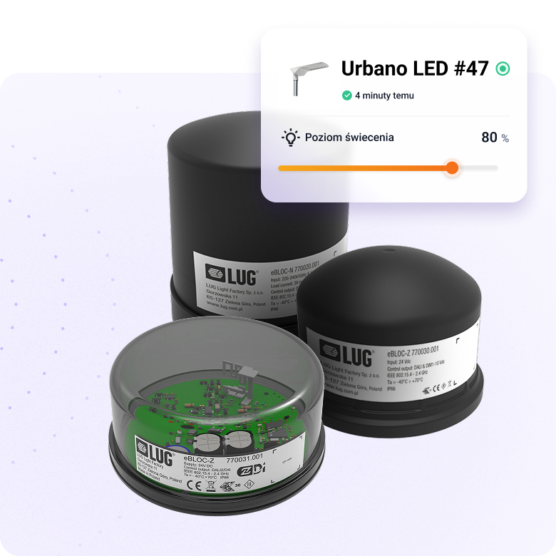 Dashboard inteligentnego systemu oświetlenia